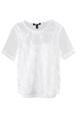 Embroidered Layered Top/vest