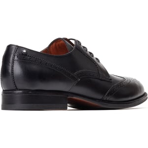 Base London Bell Leren Heren Zwarte Brogues Schoenen