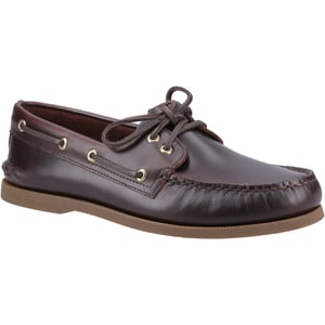 Sperry Äkta 2 Öga Läder Herr Amaretto Båtskor