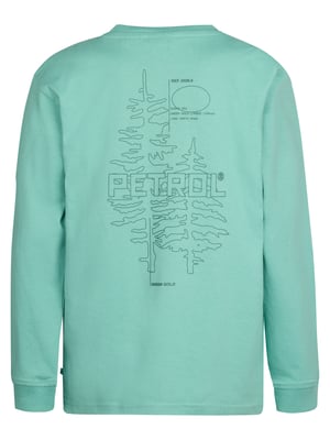 Petrol Industries - Jongens Backprint T-shirt Shenandoah - Blauw