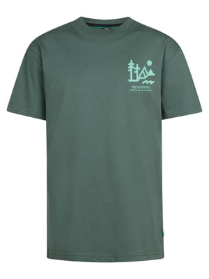 Petrol Industries - Jongens Backprint T-shirt Tetons - Groen