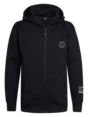 Petrol Industries - Jongens Hooded Zip Sweater Siskiyou - Zwart