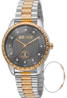 Just Cavalli JC1L176M0095 Ladies Watch and Bracelet Gift Set