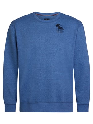 Petrol Industries - Heren Plus Size Casual Sweater Salida - Blauw
