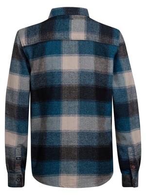 Petrol Industries - Jongens Geruite Overhemd Clackamas - Blauw
