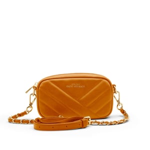 Opera – Quilted mini clutch – Brown