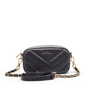 Opera – Quilted mini clutch – Black
