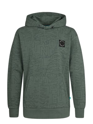 Petrol Industries - Jongens All-over Print Hoodie Blue Ridge - Groen