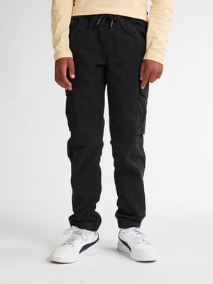 Petrol Industries - Jongens Tapered Cargo Broek Snake - Zwart