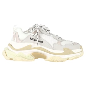 Balenciaga Triple S Sneakers i vitt polyester