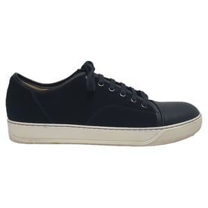 Lanvin Veterschoenen in Marineblauw Suède