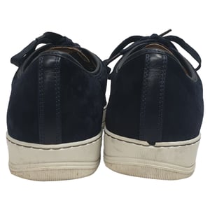 Lanvin Veterschoenen in Marineblauw Suède