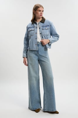 Denim and Cord Mix Jacket