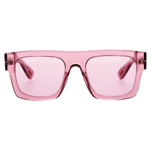 Tom Ford Fausto Zonnebril TF711 in Roze Acetaat