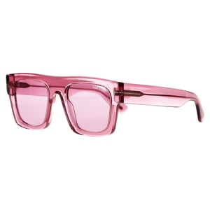 Tom Ford Fausto Zonnebril TF711 in Roze Acetaat