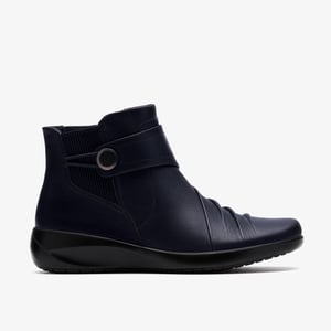 Kaetlyn Sara Navy Leather Boots