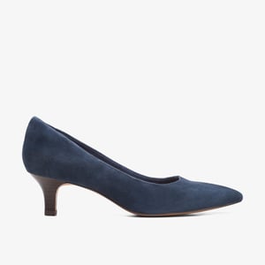 Shondrah Jade Navy Suede Shoes