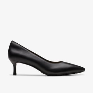 Adela Court Black Leather Shoes
