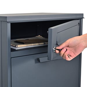 4gardenz ® pakketbrievenbus met apart postvak anti-diefstal staande pakketbox