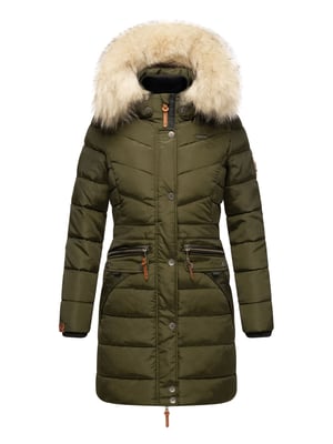 Navahoo Dames Winterjas Paula – Extra Warm, Waterafstotend & Met Afneembare Bontkraag