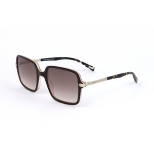 Vierkante Zonnebril met Bruin Gradient Glas