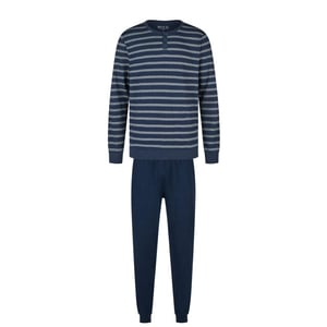 Phil & Co Heren pyjama set interlock donker gestreept