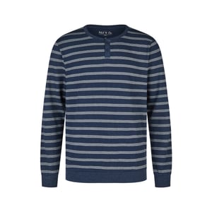 Phil & Co Heren pyjama set interlock donker gestreept