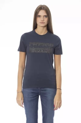 Kortärmad T-shirt med rund hals