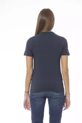 Kortärmad T-shirt med rund hals