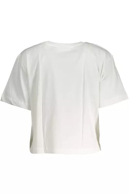 Strandprint T-shirt Korte Mouwen Ronde Hals
