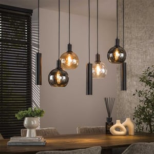 Hoyz hanglamp sfera tricolore 4+3-lichts artic