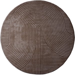 Veer Carpets Vloerkleed ella brown rond ø200 cm