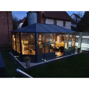 Sojag Aluminium paviljoen charleston met klamboe 384x489x281 cm