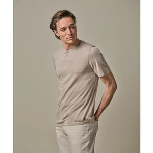 Profuomo Ppwt30001c prufuomo t-shirt crew neck ss beige