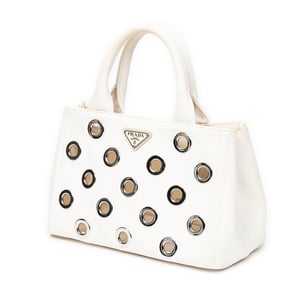 Small Grommet Canapa Tote  Schoudertas