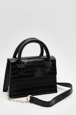 Patent Croc Crossbody Bag