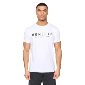 Henleys Heren Henyfront T-Shirt (5-pack) (Zwart/Blauw/Wit/Licht Beige/Donkerblauw)