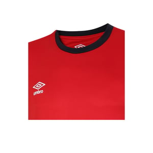 Umbro Heren Total Training Jersey (Vermiljoen/Fietsrood/Zwart)