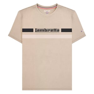 Lambretta Mens Chest Stripe T-Shirt (Cashew)