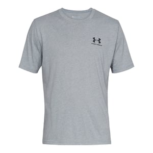 Under Armour Heren Sportstyle T-shirt met korte mouwen (Licht staal Heather/Zwart)