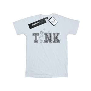 Disney Meisjes Tinker Bell Collegiate Tink Katoenen T-shirt (Wit)