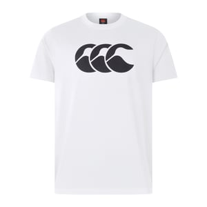 Canterbury Mens Logo Organic Cotton T-Shirt (Bright White)