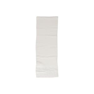 Witte Gebreide Sjaal met Textuurpatroon