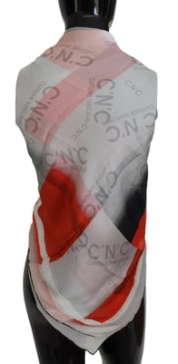 Silk Scarf Geometric Pattern
