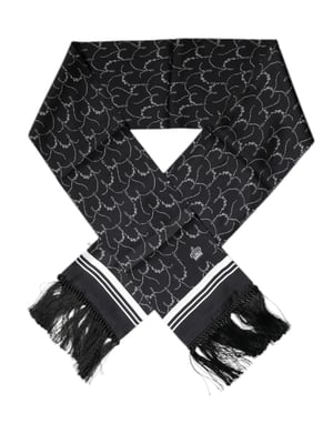 Silk Scarf With Fringe