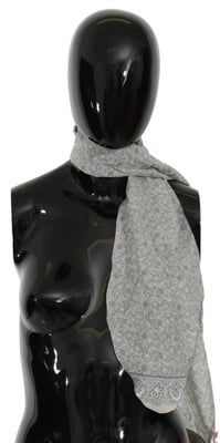 Ermanno Scervino Silk Scarf Floral Print