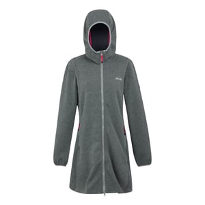 Regatta Dames/Dames Bloomfield Marl Longline Fleecejack (Bewolkt Grijs/Pop)