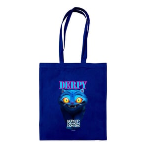 K-Pop Demon Hunters Derpy Tiger Tote Bag (Blue)