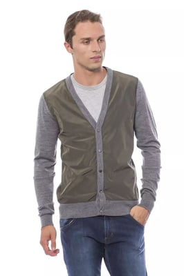 Knit Cardigan Twotone Style