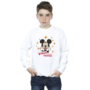 Disney Jongens Mickey Mouse Sterren Sweatshirt (Wit)